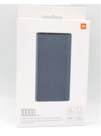 Xiaomi   Power Bank 3 10000mAh 18W (PLM13ZM) Black ()