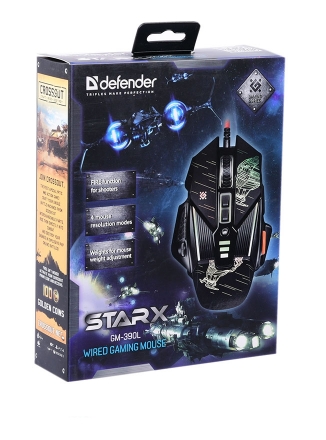 Defender   GM-390L, s-Tarx, 3200 DPI  8- Black