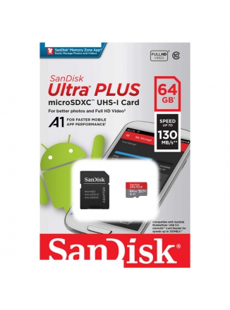 SanDisk   Ultra microSDXC Class 10 UHS-I 100MB/s 64 GB, : 100 MB/s, : 10 MB/s