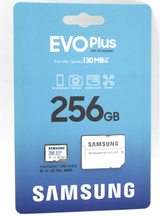 Samsung  Samsung EVO+ microSDXC 256GB Class10 UHS-I U1 A2 V30 (  130) MB-MC256 