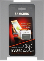 Samsung   Samsung microSDXC EVO Plus UHS-I (U3) 256 GB, : 100 MB/s, : 90 MB/s,   SD