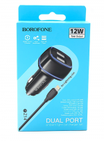 Borofone    2-USB, BZ14 Max +  USB iPhone Lightning 