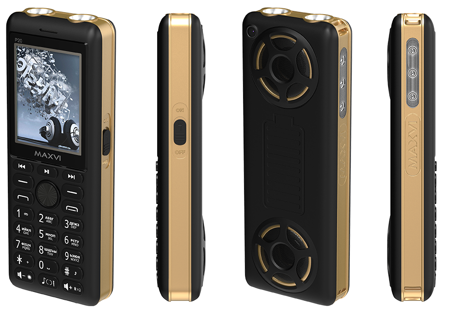 Maxvi P20 Black-Gold