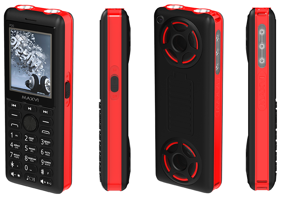  Maxvi P20 Black-Red